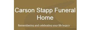 Carson stapp funeral home - A repast, or repass, is a gathering of friends and family after a funeral service. This involves a meal and can be either at the home of one of the family members, at the deceased person’s church or at the location of the funeral service.